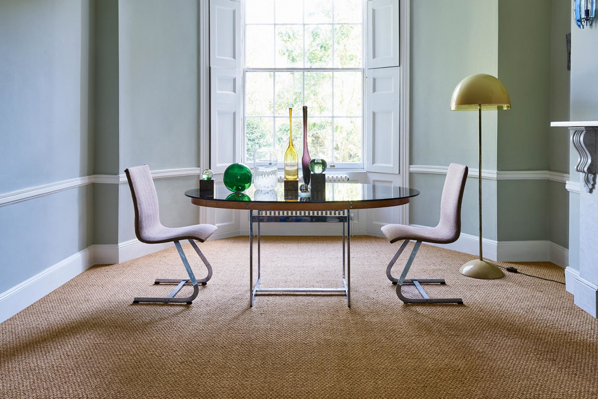 Natural flooring of jute, coir, sissal and seagrass